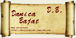 Danica Bajat vizit kartica
